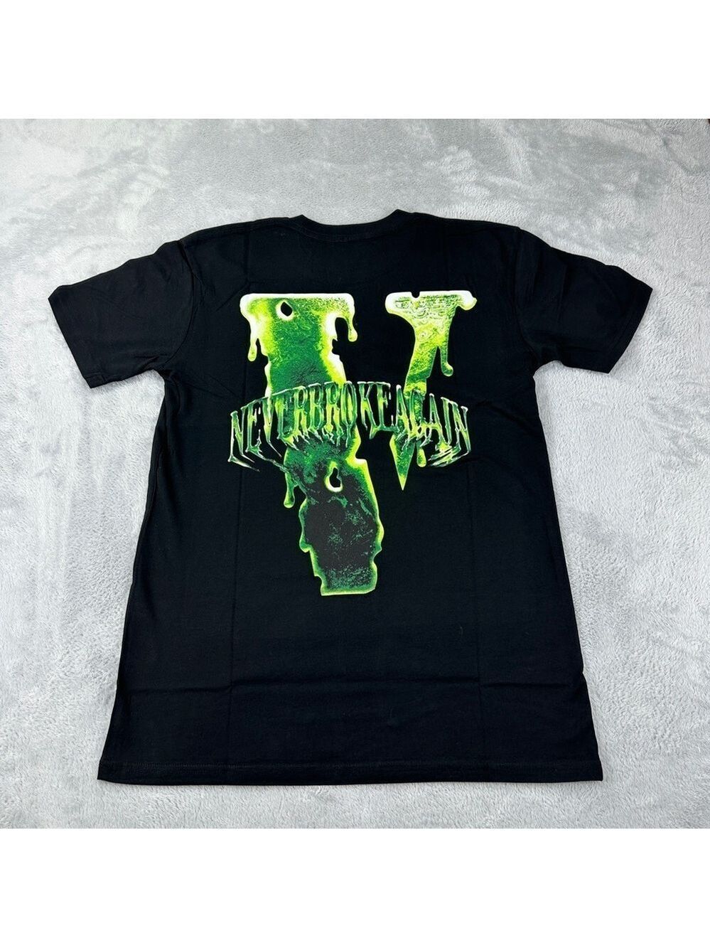 Vlone x Never Broke Again "Slime" NWOT Men's Size Medium T-shirt Black Made USA